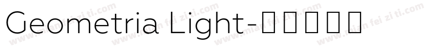 Geometria Light字体转换